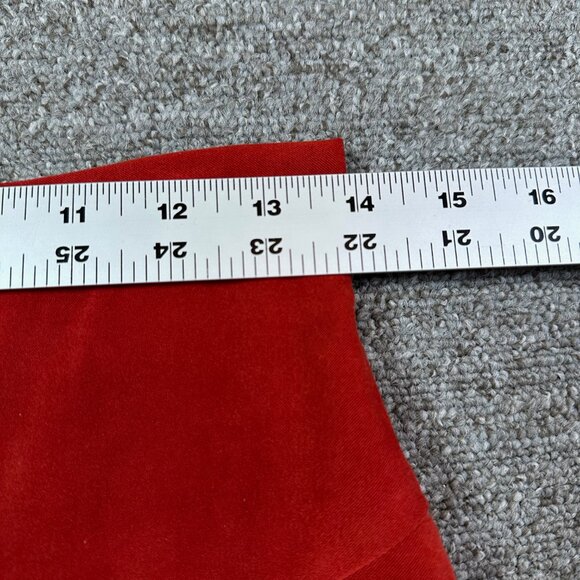 Calvin Tran Skirt Womens Bright Red A-Line Faux Suede Midi Size Medium - Picture 2 of 5